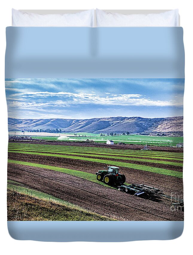 2016 Duvet Cover featuring the photograph Farming in Pardise Agriculture Art by Kaylyn Franks by Kaylyn Franks