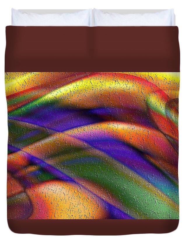 Fascination Duvet Cover featuring the digital art Fascination by Kiki Art
