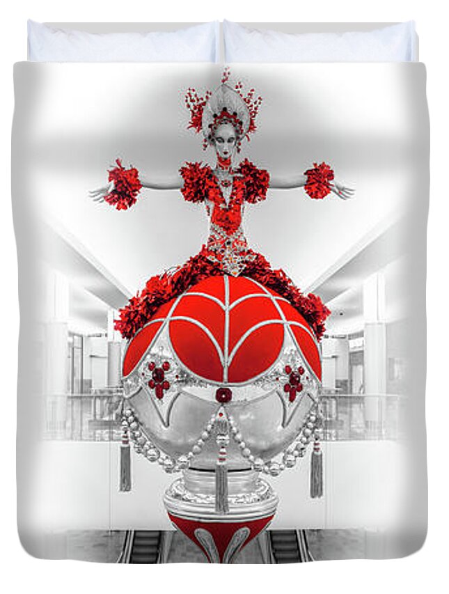 Fashion Show Christmas Duvet Cover featuring the photograph Fashion Show Christmas Ornament Collection by Aloha Art