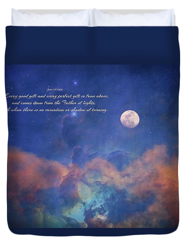 Heavens Duvet Cover featuring the photograph Father of Lights by Lynn Bauer