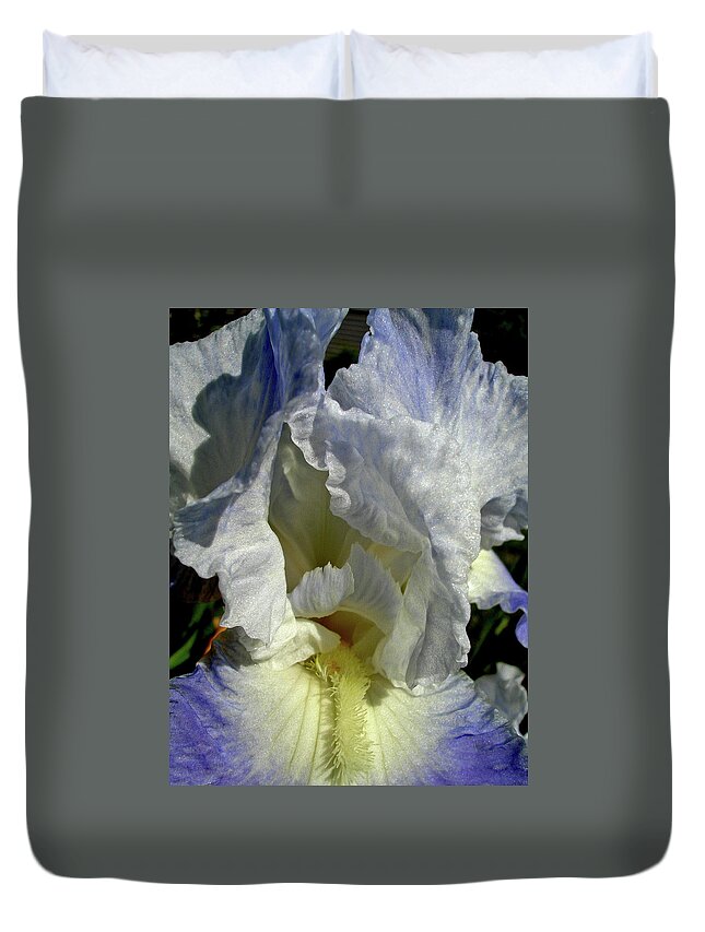 Flower Duvet Cover featuring the digital art Feather Petals 3 by Lynda Lehmann