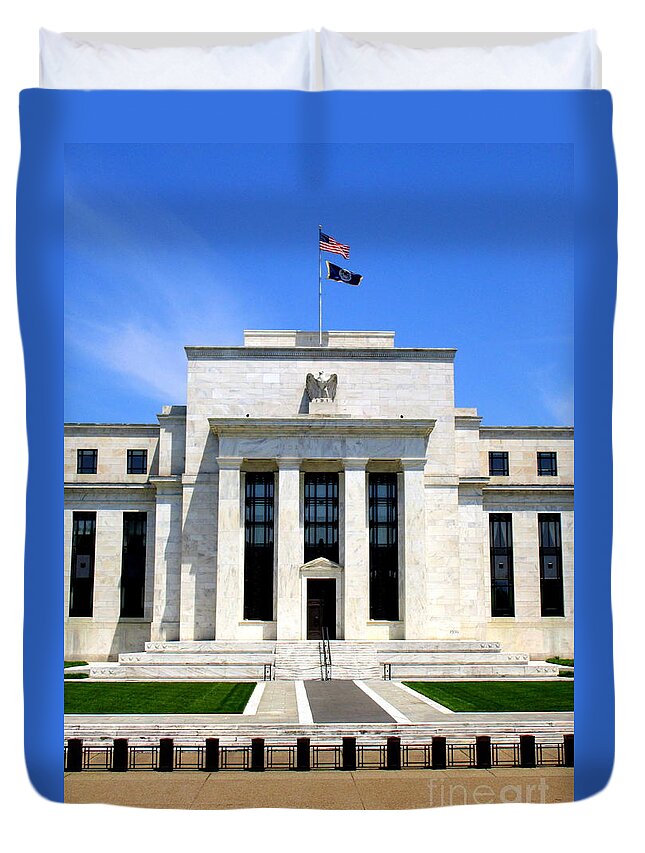 Federal Reserve Duvet Cover featuring the photograph Federal Reserve by Randall Weidner