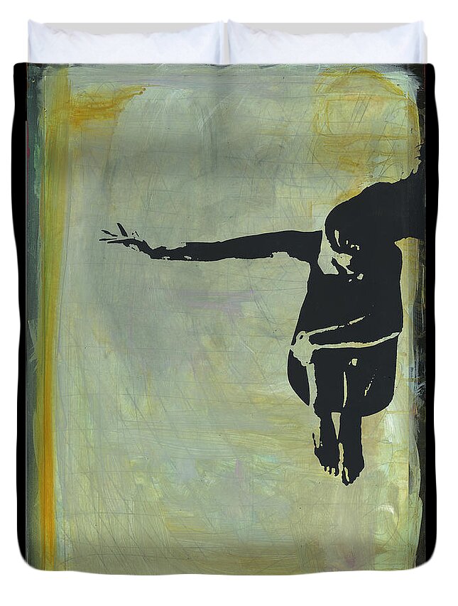 Dance Duvet Cover featuring the painting Feeling Unsimplified no. 1 by Revere La Noue