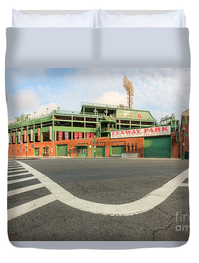 Clarence Holmes Duvet Cover featuring the photograph Fenway Park III by Clarence Holmes