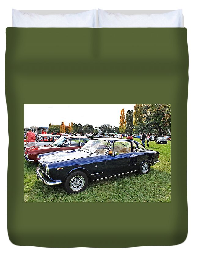 Fiat Duvet Cover featuring the photograph Fiat 2300S Coupe by Anthony Croke
