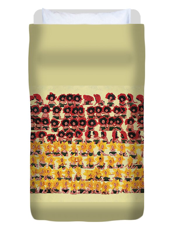 Flowers Duvet Cover featuring the photograph Fields of Provence by Anne Geddes