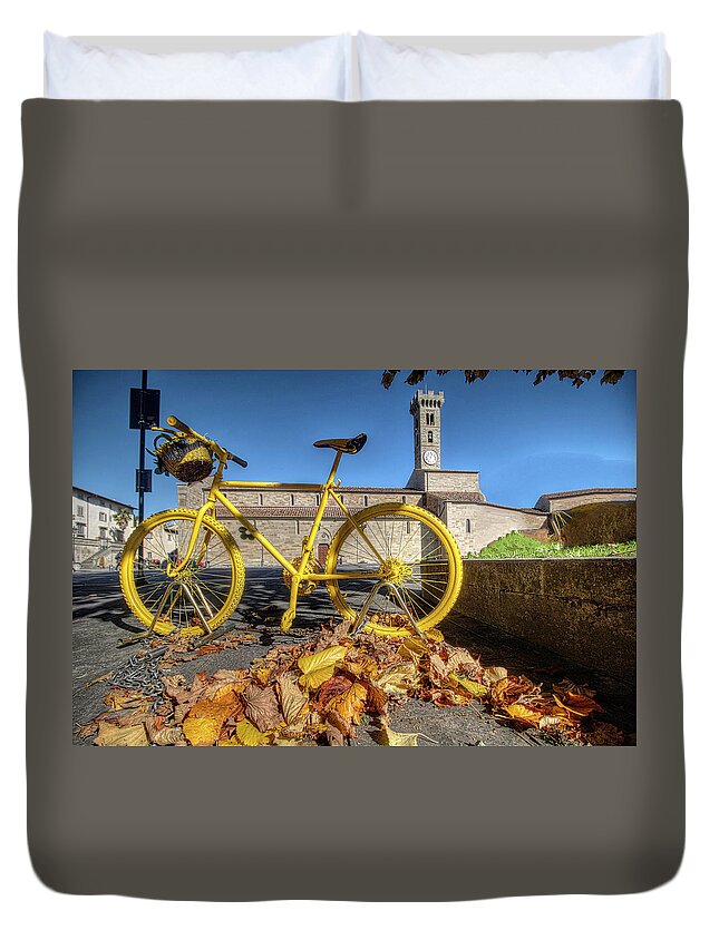 Fiesole Italy Duvet Cover featuring the photograph Fiesole Italy by Paul James Bannerman