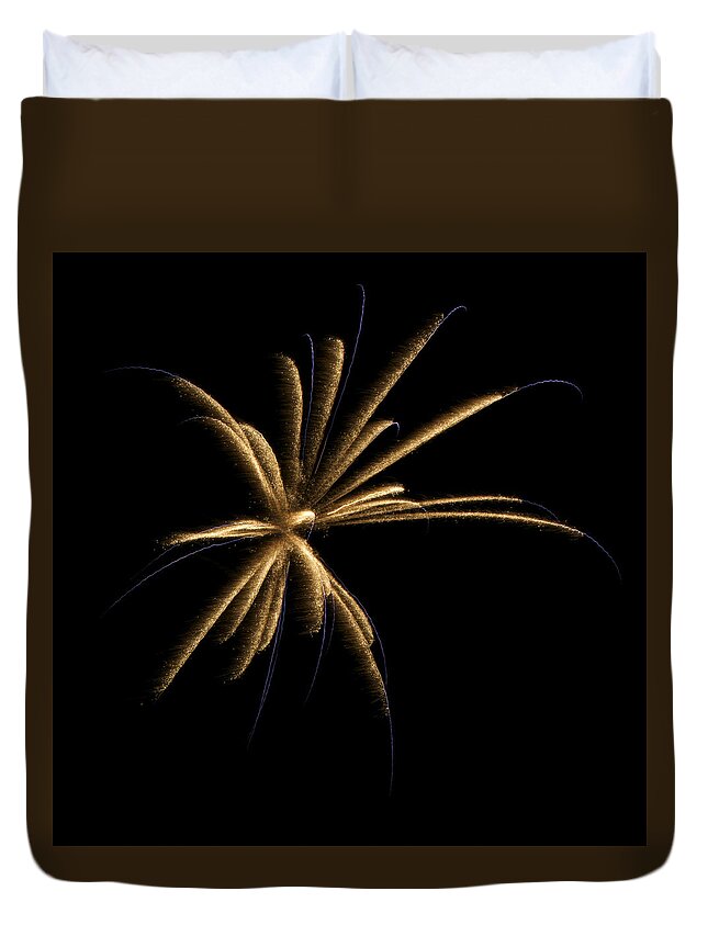 Fireworks Duvet Cover featuring the photograph Fireworks 1 by Ellery Russell