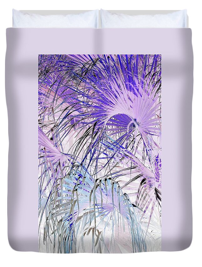 Surreal-nature-photos Duvet Cover featuring the digital art Fireworks I.C. by John Hintz