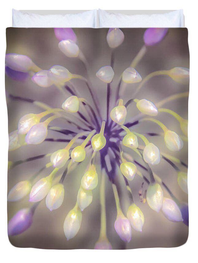Peggy Franz Photography Duvet Cover featuring the photograph Fireworks Wildflowers by Peggy Franz