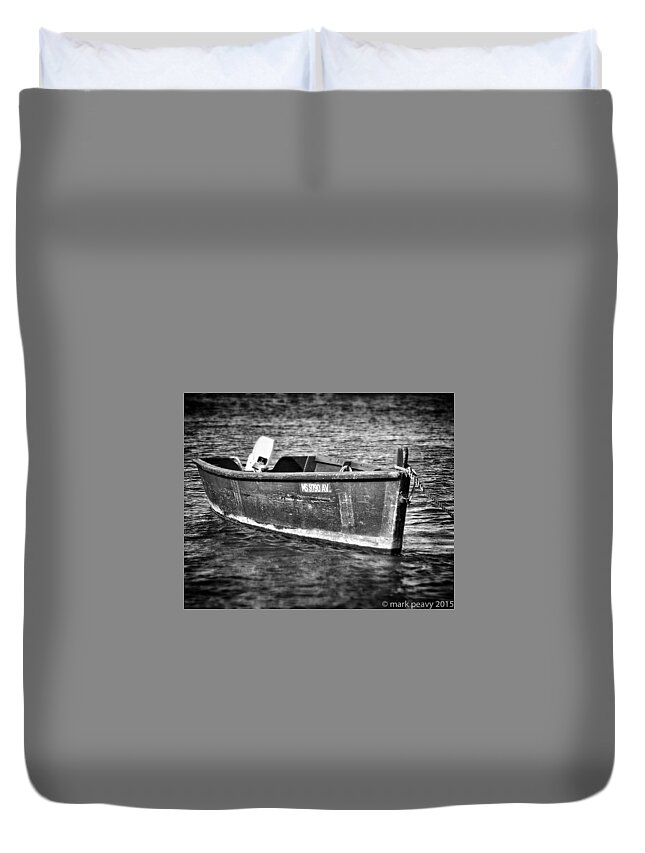 Cape Cod Duvet Cover featuring the photograph Fishing Boat Cape Cod by Mark Peavy