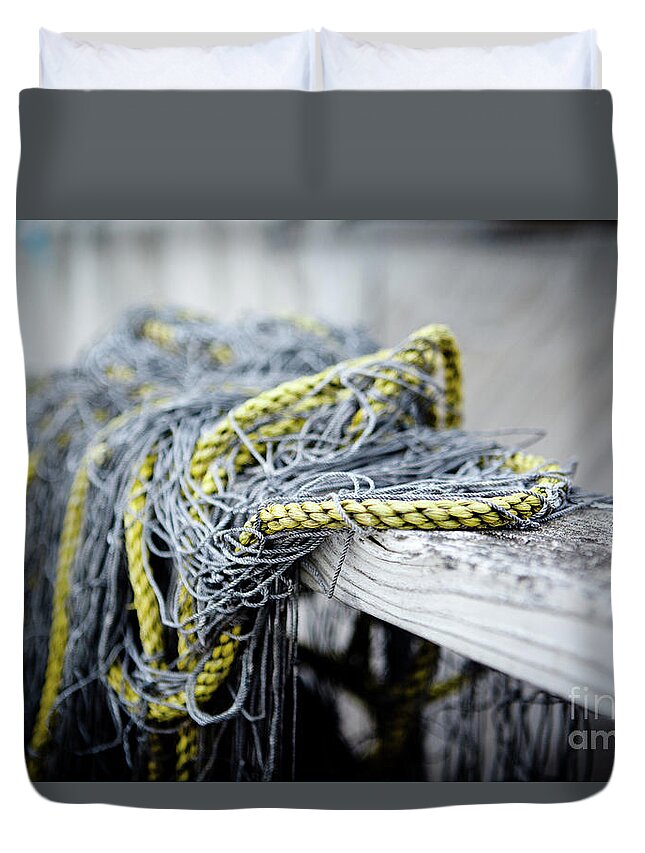 Fish Duvet Cover featuring the photograph Fishing Net by Rich S