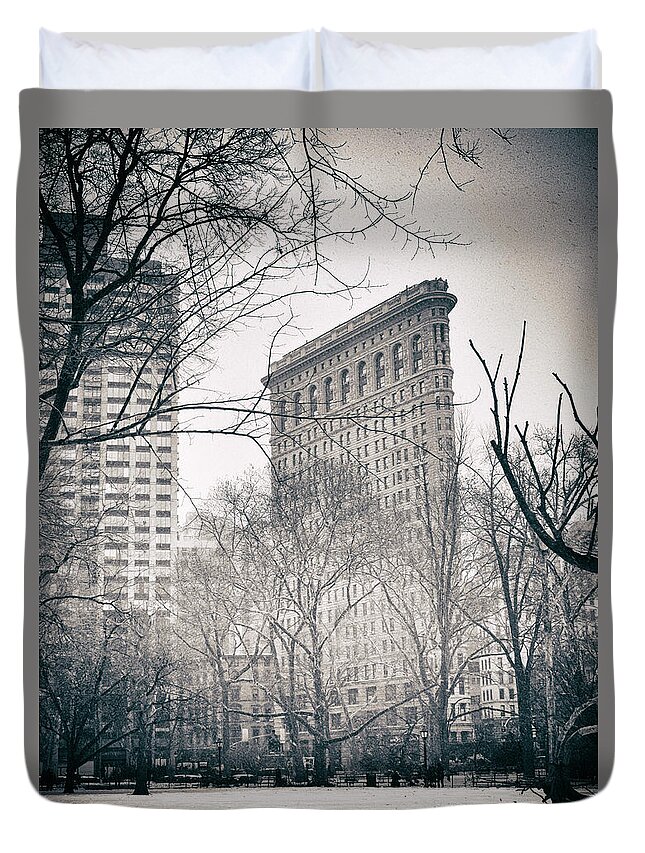 Flatiron Building Duvet Cover featuring the photograph Flatiron District #3 by Jessica Jenney