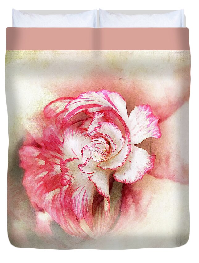 Floral Art Duvet Cover featuring the photograph Floral Fantasy 2 by Usha Peddamatham