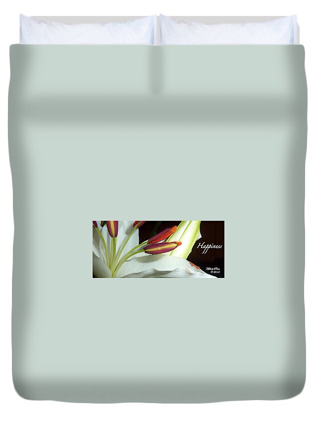 Happiness Duvet Cover featuring the photograph Floral Happiness by Michele Penn