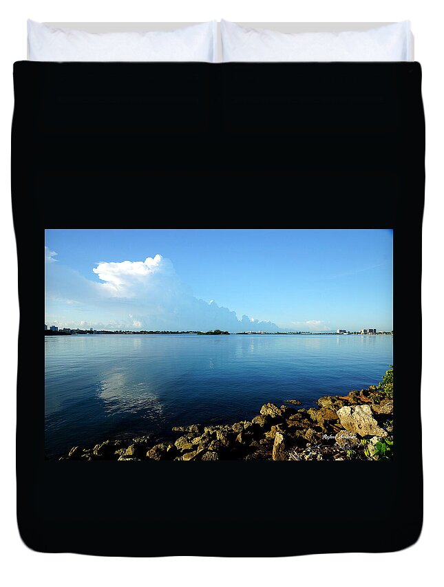 Sunrise Duvet Cover featuring the photograph Florida Panorama by Rafael Salazar