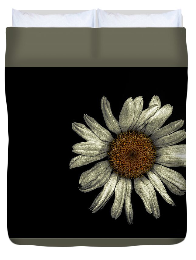 Flower Duvet Cover featuring the photograph Flower Black by Goutham Ganesh