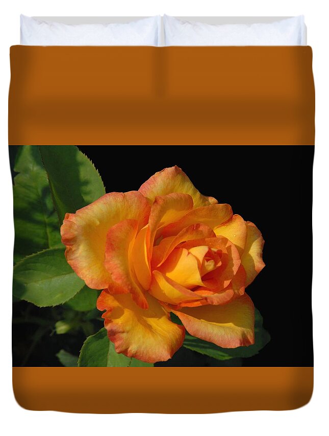Rose Duvet Cover featuring the photograph Flowers 722 by Joyce StJames