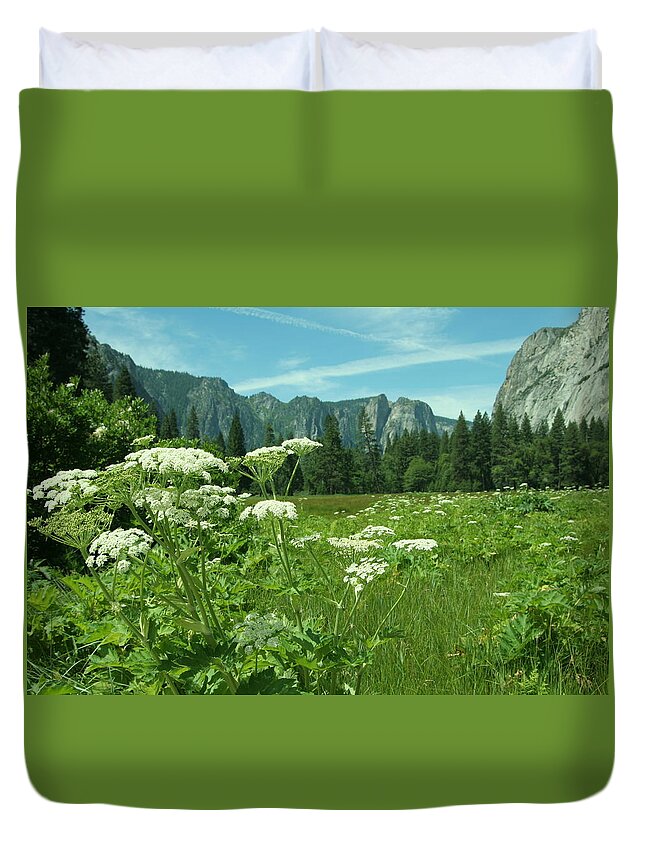 California Duvet Cover featuring the photograph Flowers in the Valley by Cheryl Wallace