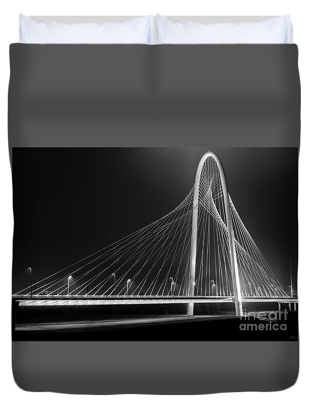 Margaret Hunt Hill Duvet Cover featuring the photograph Fog Light and Lines II by Imagery by Charly