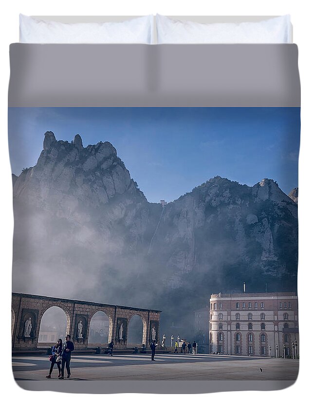 Joan Carroll Duvet Cover featuring the photograph Fog Rolling In by Joan Carroll