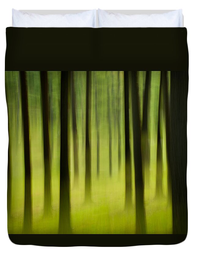 Landscape Duvet Cover featuring the photograph Forest by Joye Ardyn Durham