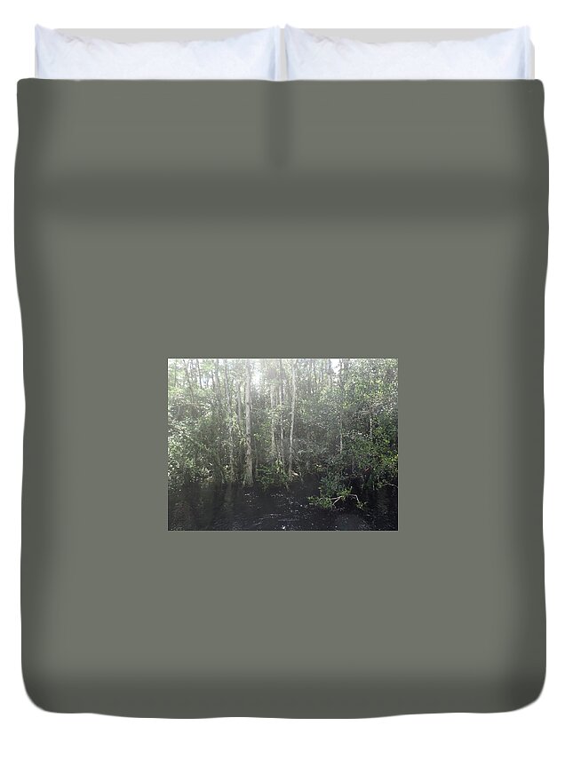 Cyprus Duvet Cover featuring the photograph Forest, Sun Swamp by Denise Cicchella