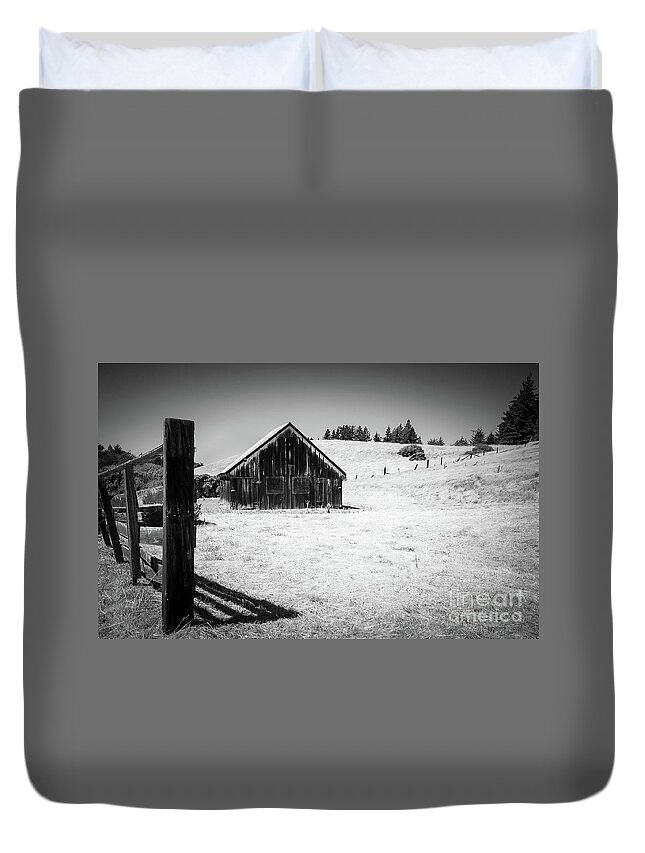 Art Card Duvet Cover featuring the photograph Forgotten Days by Dean Birinyi