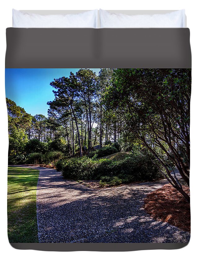 New Duvet Cover featuring the photograph Fork in the Path by Ken Frischkorn