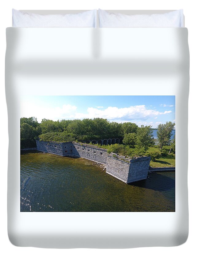 Fort Duvet Cover featuring the photograph Fort Montgomery Summer by Jedidiah Thone
