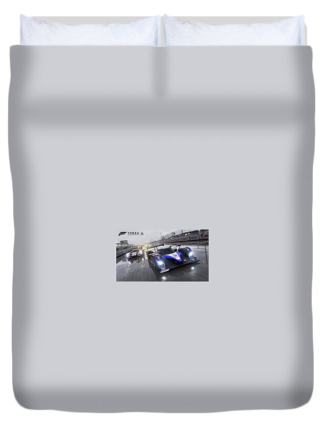 Forza Motorsport 6 Duvet Cover featuring the digital art Forza Motorsport 6 by Super Lovely