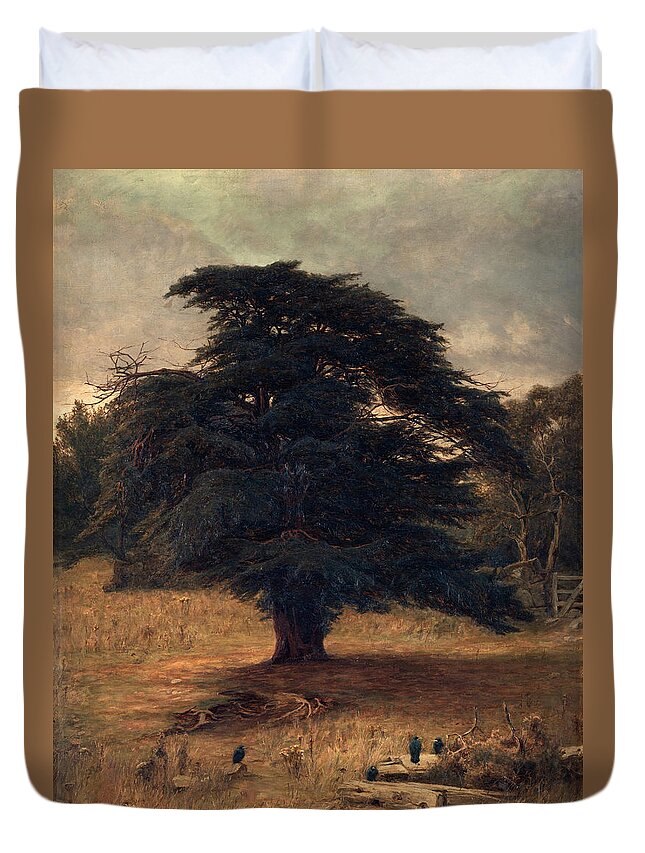 Frank Walton United Kingdom 1840-1928 Peace At The Last Duvet Cover featuring the painting Frank Walton United Kingdom by MotionAge Designs