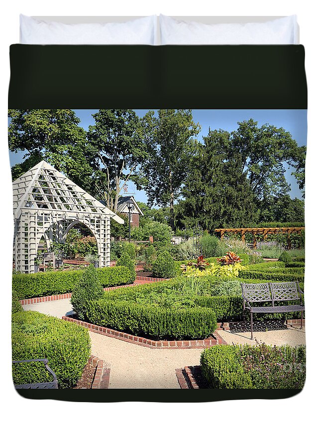 Franklin Park Conservatory Duvet Cover featuring the photograph Franklin Park Conservatory Botanical Gardens 7395 by Jack Schultz