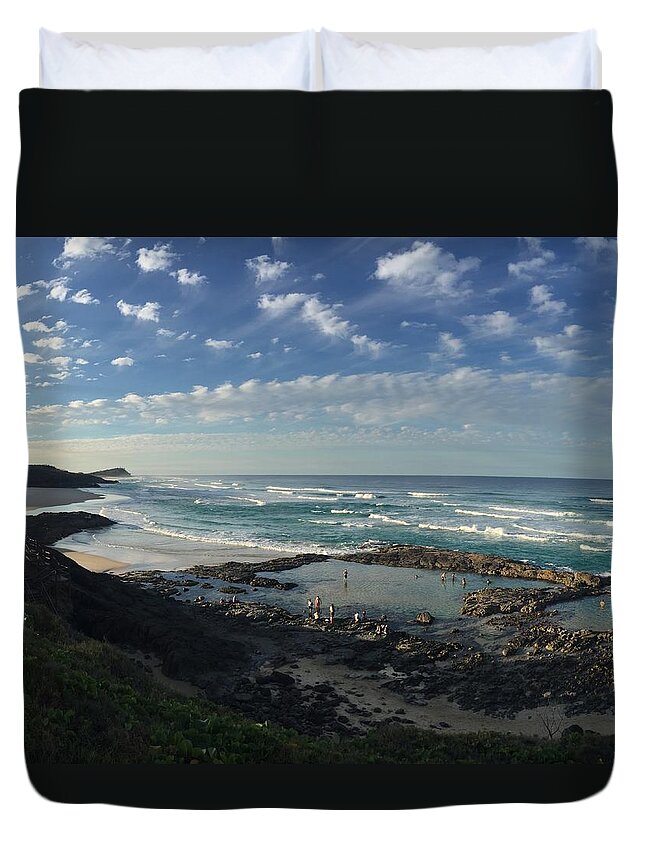 Landscape Duvet Cover featuring the photograph Fraser Island by Scarlett Bieri