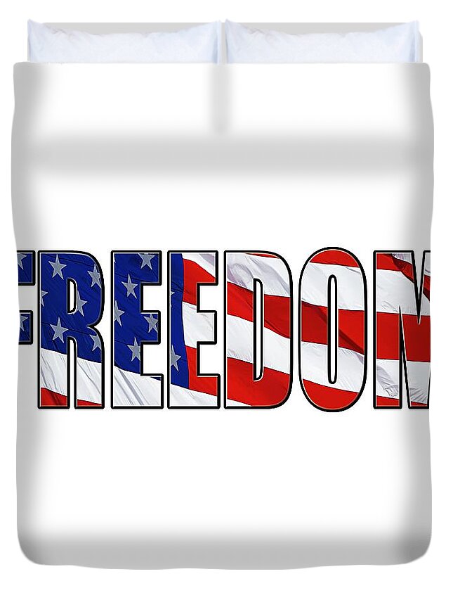 Freedom Duvet Cover featuring the photograph Freedom by Phyllis Denton
