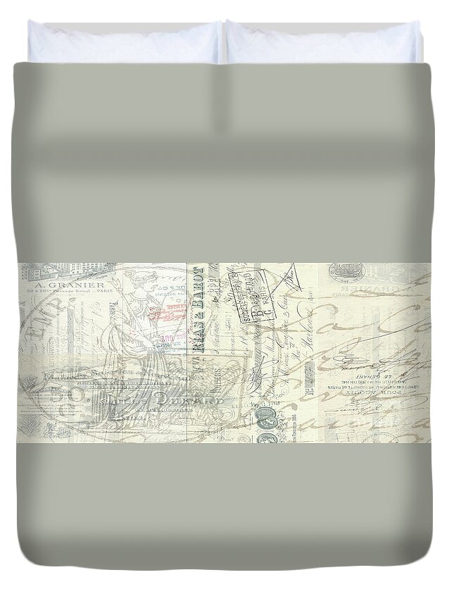 Mug Duvet Cover featuring the photograph French Letters Mug by Edward Fielding