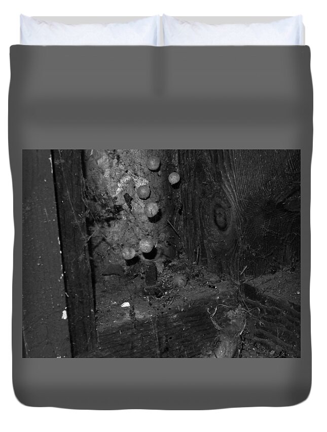 Spider Eggs Duvet Cover featuring the photograph Fresh Eggs by Mark Blauhoefer