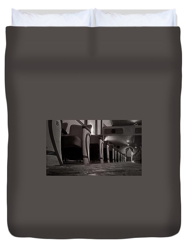 Empress Theatre Duvet Cover featuring the photograph From a Theatre Mouse view - 365-334 by Inge Riis McDonald