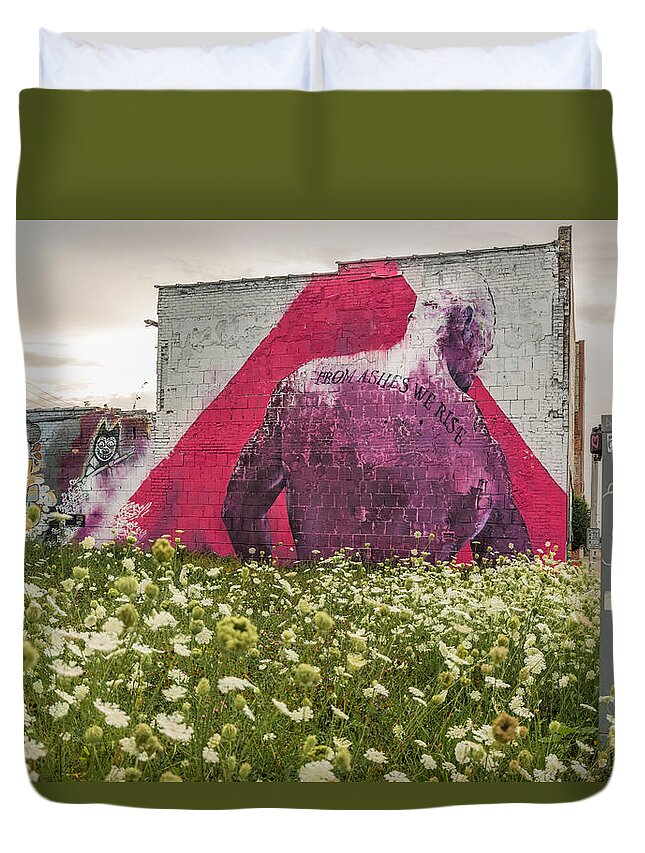 From Ashes We Rise Duvet Cover featuring the photograph From Ashes We Rise by Pravin Sitaraman