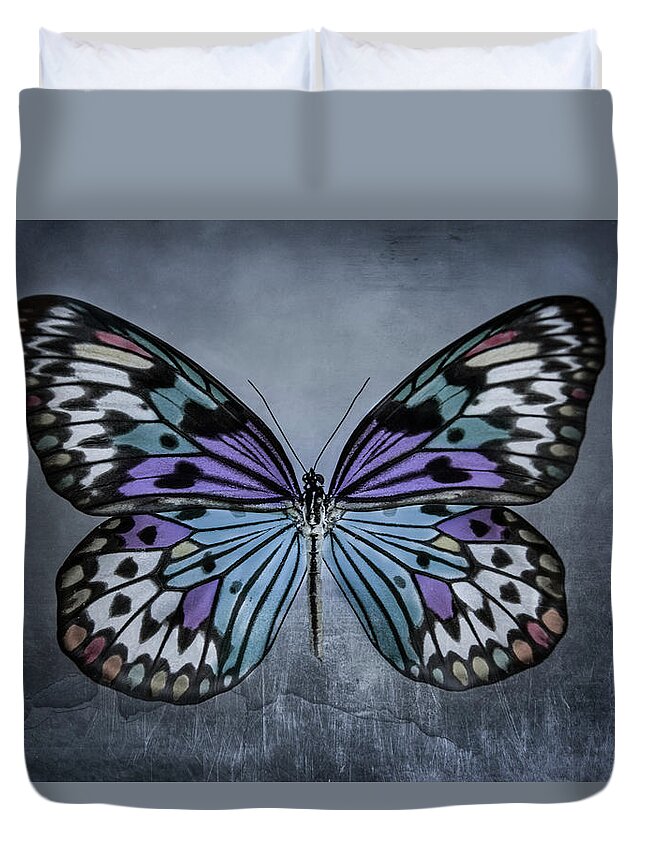 Butterfly Duvet Cover featuring the photograph From Change To Beauty by Elvira Pinkhas