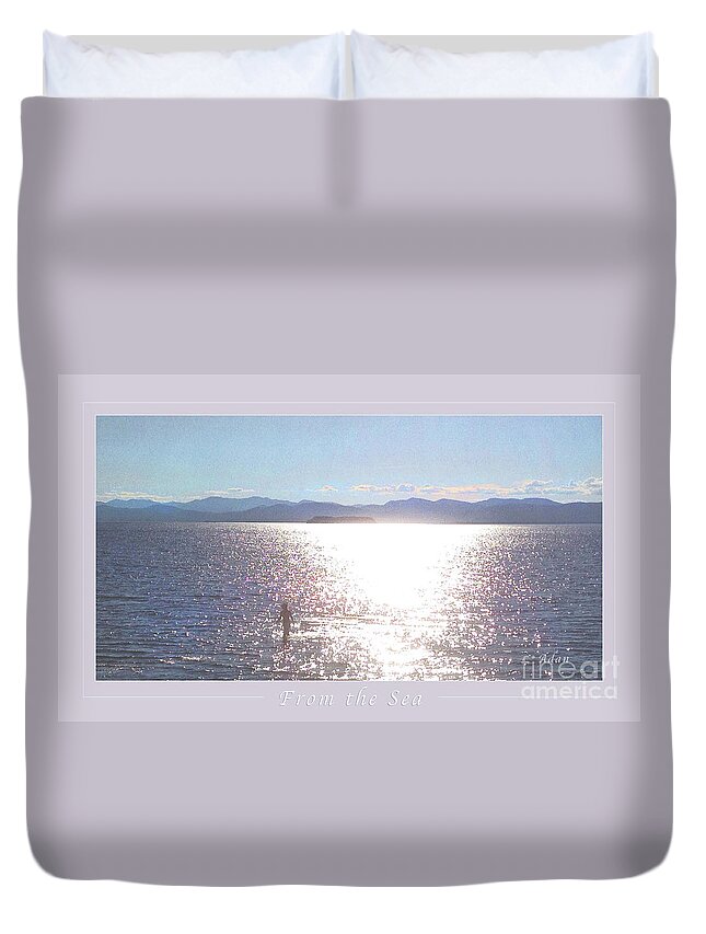 Girl In Water Duvet Cover featuring the photograph From the Sea Poster by Felipe Adan Lerma