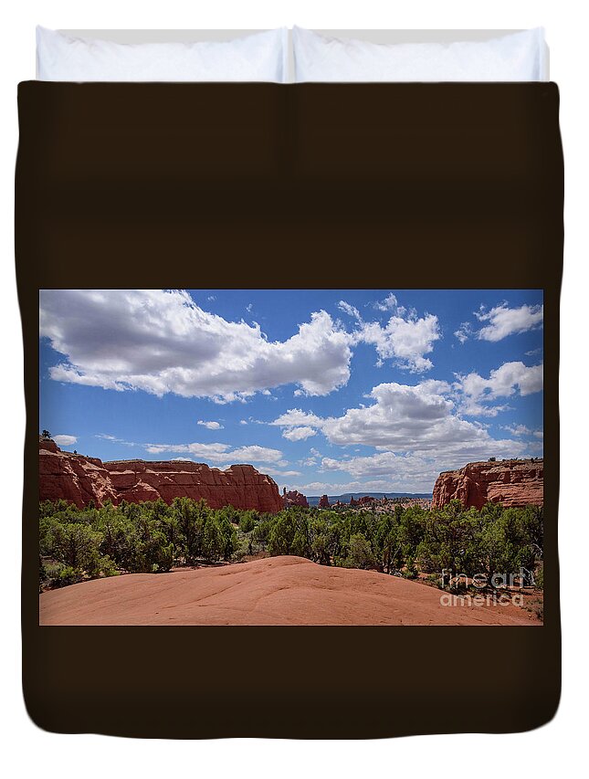 Utah 2017 Duvet Cover featuring the photograph From the Slickrock by Jeff Hubbard