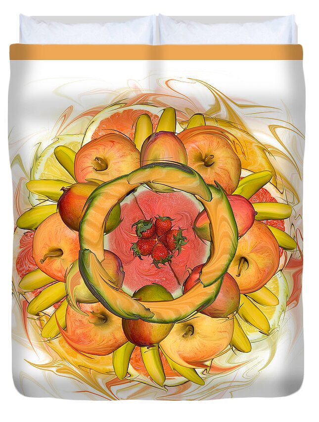 Food Duvet Cover featuring the photograph Fruit Salad by Bruce Frank