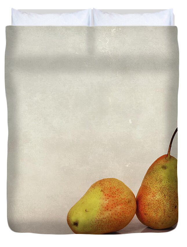 Pear Duvet Cover featuring the photograph Fruitful Days by Evelina Kremsdorf