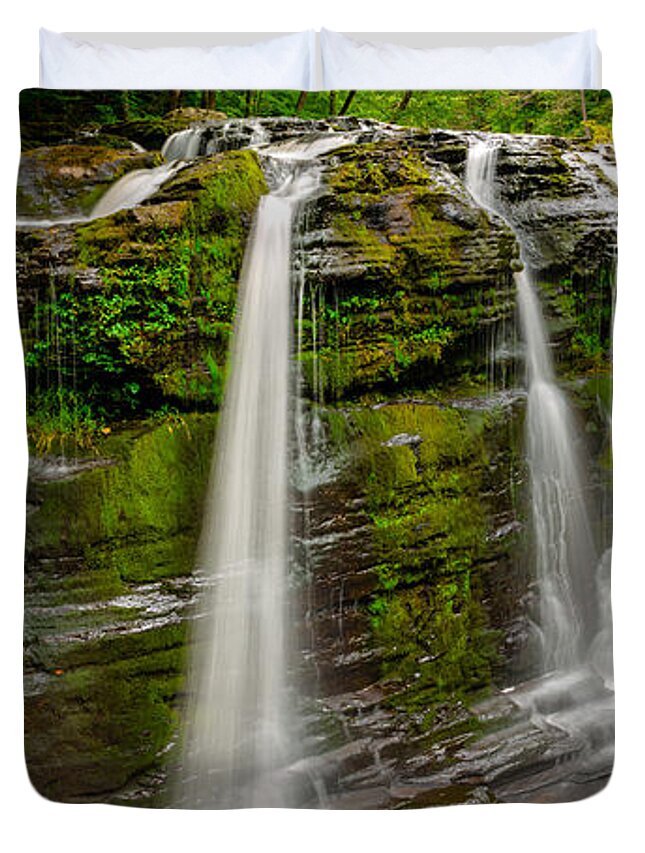 Fulmer Falls Duvet Cover featuring the photograph Fulmer Falls by Mark Rogers