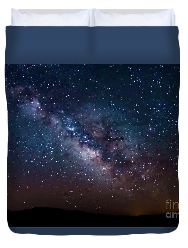 Milky Way Duvet Cover featuring the photograph Galactic Core by Mark Jackson