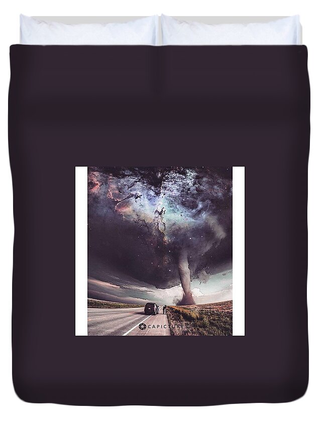 Rsa_graphics Duvet Cover featuring the photograph Galactic Storm by Cesar Abad Pictures