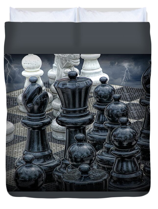 Art Duvet Cover featuring the photograph Game Chemistry by Randall Nyhof