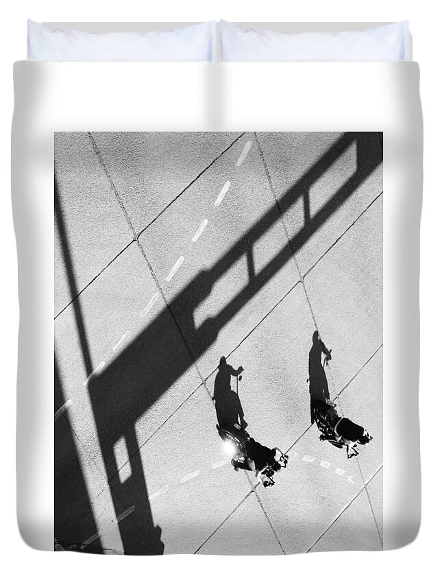 Street Photography Duvet Cover featuring the photograph Gangs to paradise by J C