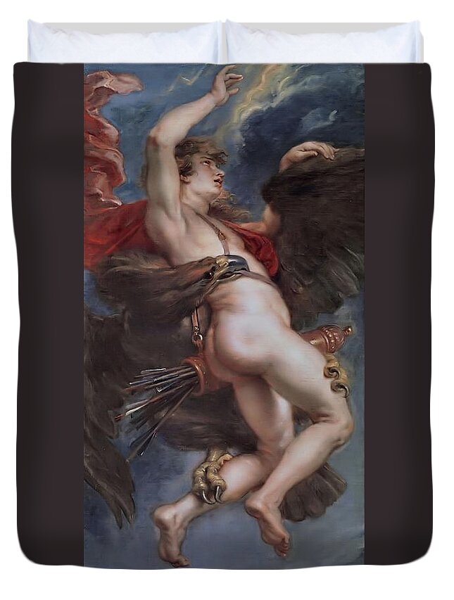 Prado Duvet Cover featuring the painting Ganymede  by Peter Paul Rubens